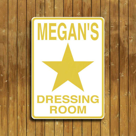 Dressing Room Sign