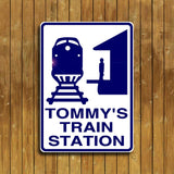 Train Station Sign
