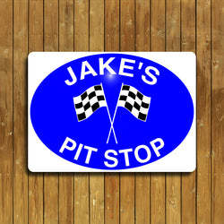 Pit Stop Sign